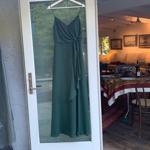 Jenny Yoo dress in forest green